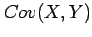 $\displaystyle Cov(X,Y)$