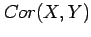 $ Cor(X,Y)$