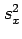 $ s_x^2$