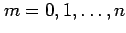 $ m=0,1,\ldots,n$
