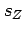 $ s_Z$