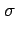 $\displaystyle \sigma$
