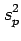 $\displaystyle s_p^2$