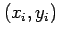 $ (x_i,y_i)$
