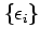 $ \{\epsilon_i\}$