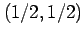 $ (1/2,1/2)$