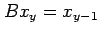 $ Bx_y=x_{y-1}$