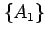$ \{A_1\}$