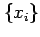 $ \{x_i\}$