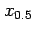 $ x_{0.5}$